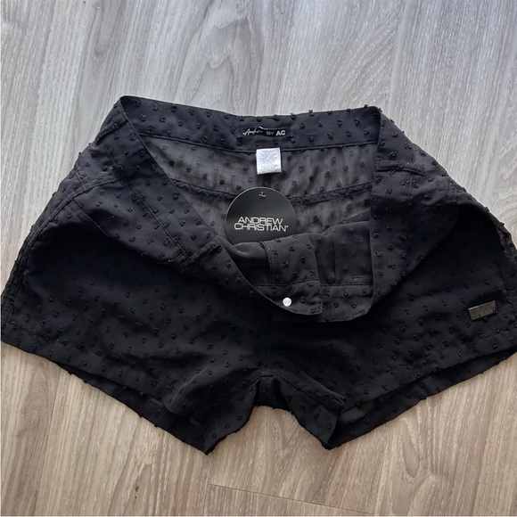 Andrew Christian | Naked Truth See Through Shorts in Black (Small) - Picture 8 of 16
